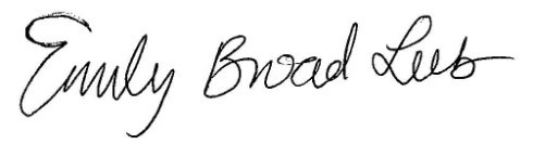 Emily Broad Leib signature