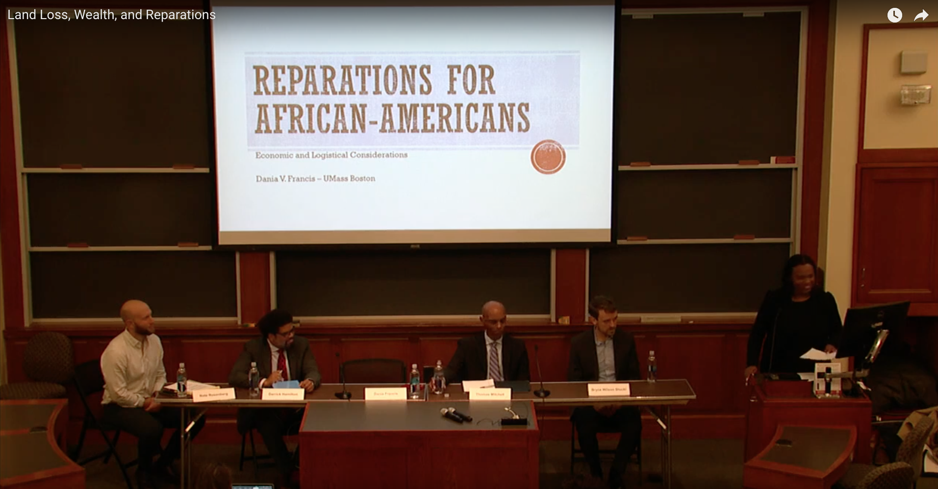 Land Loss, Wealth, and Reparations Panel Discussion